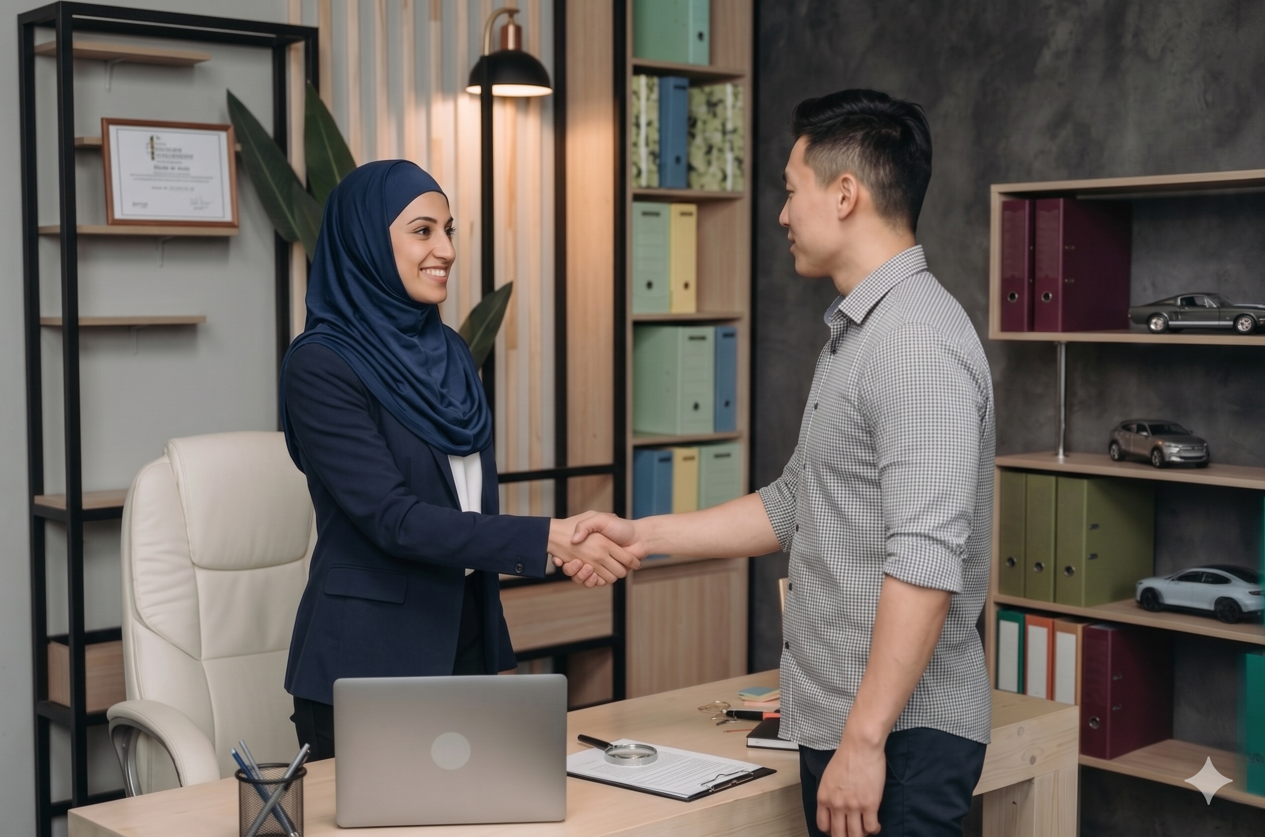Team member in office